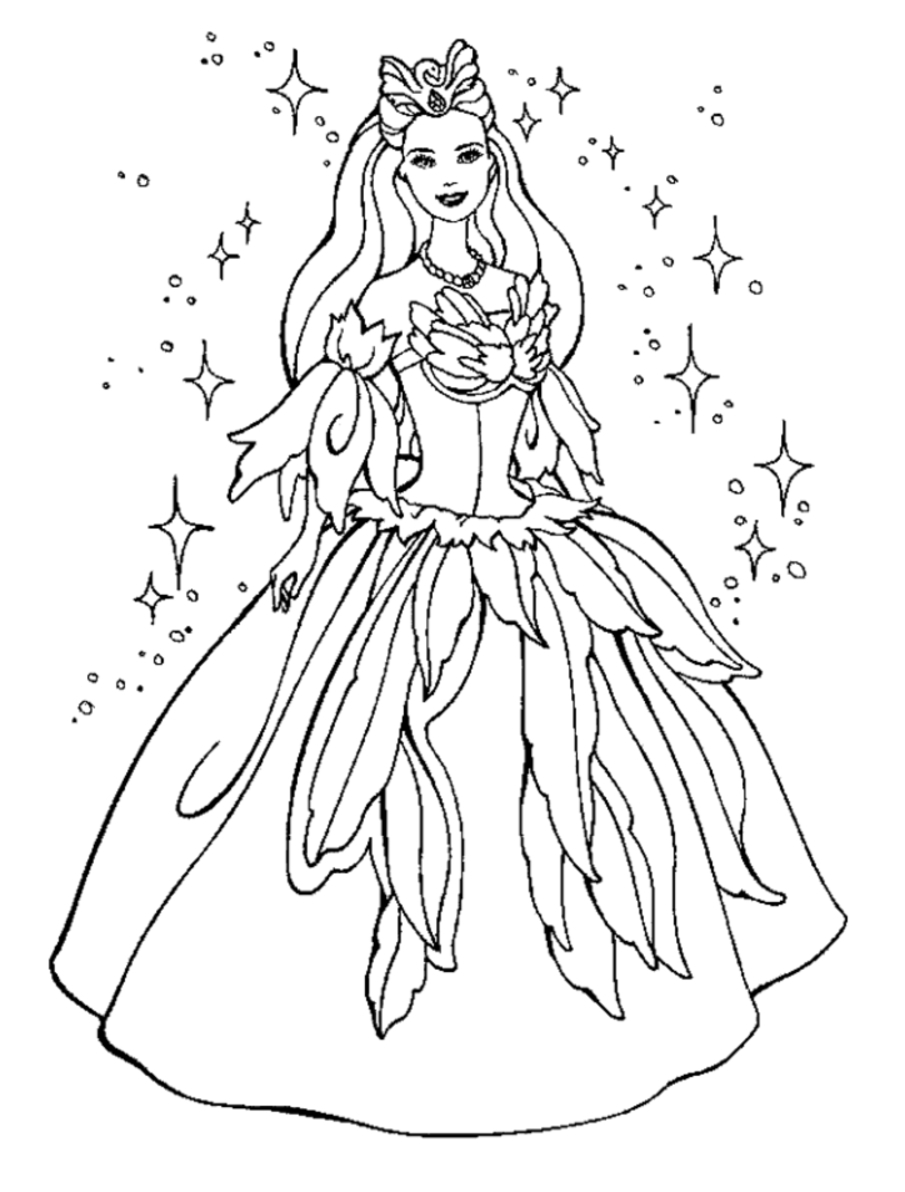 905x1192 Print Barbie Princess Coloring Page Pages Printables Archives Free