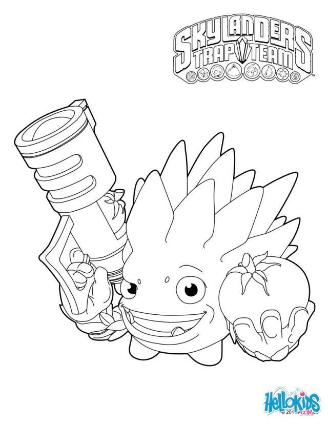 640x827 Skylanders Stencils Awesome Skylanders Trap Team Coloring Pages