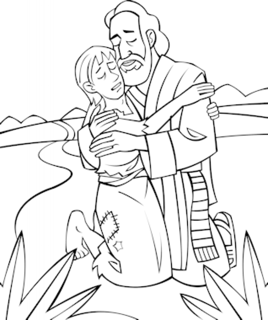 857x1024 Last Chance Prodigal Son Coloring Page For Pre