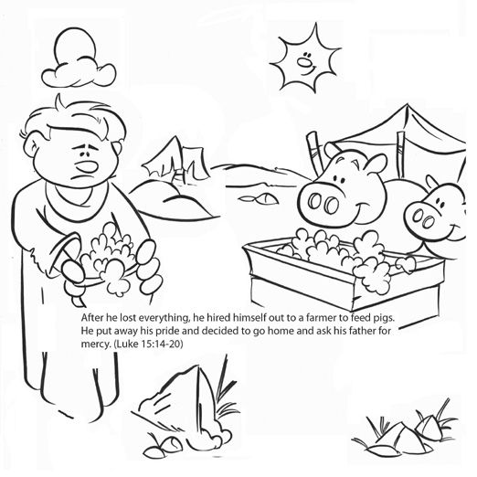 522x522 Parable Of The Prodigal Son Bible Story Card. 12pk. Size 6 X 6