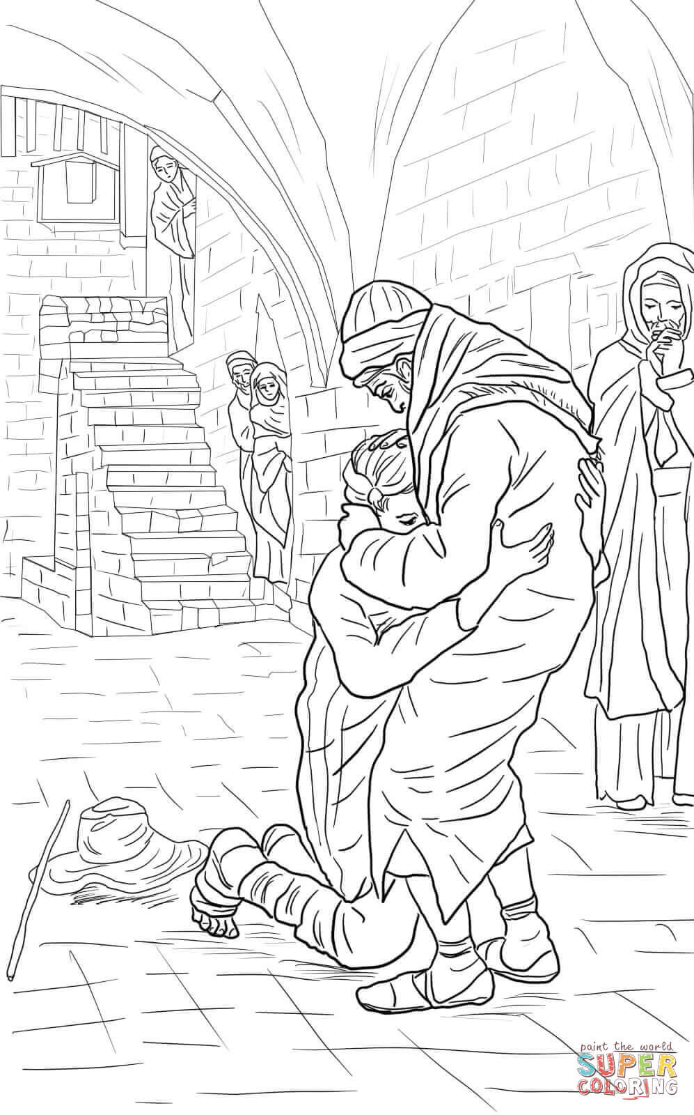 997x1600 Prodigal Son Coloring Page