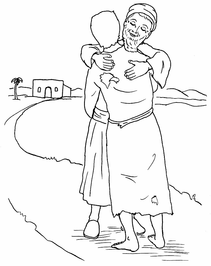 813x1024 Prodigal Son Coloring Pages 92 Free Printable Pleasing Prodical