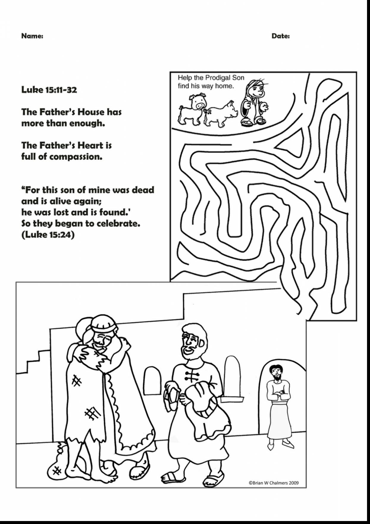 1244x1760 Prodigal Son Coloring Pages Gallery