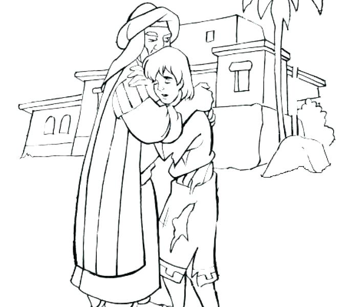 678x600 The Prodigal Son Colouring Sheets Prodigal Son Story Coloring Page