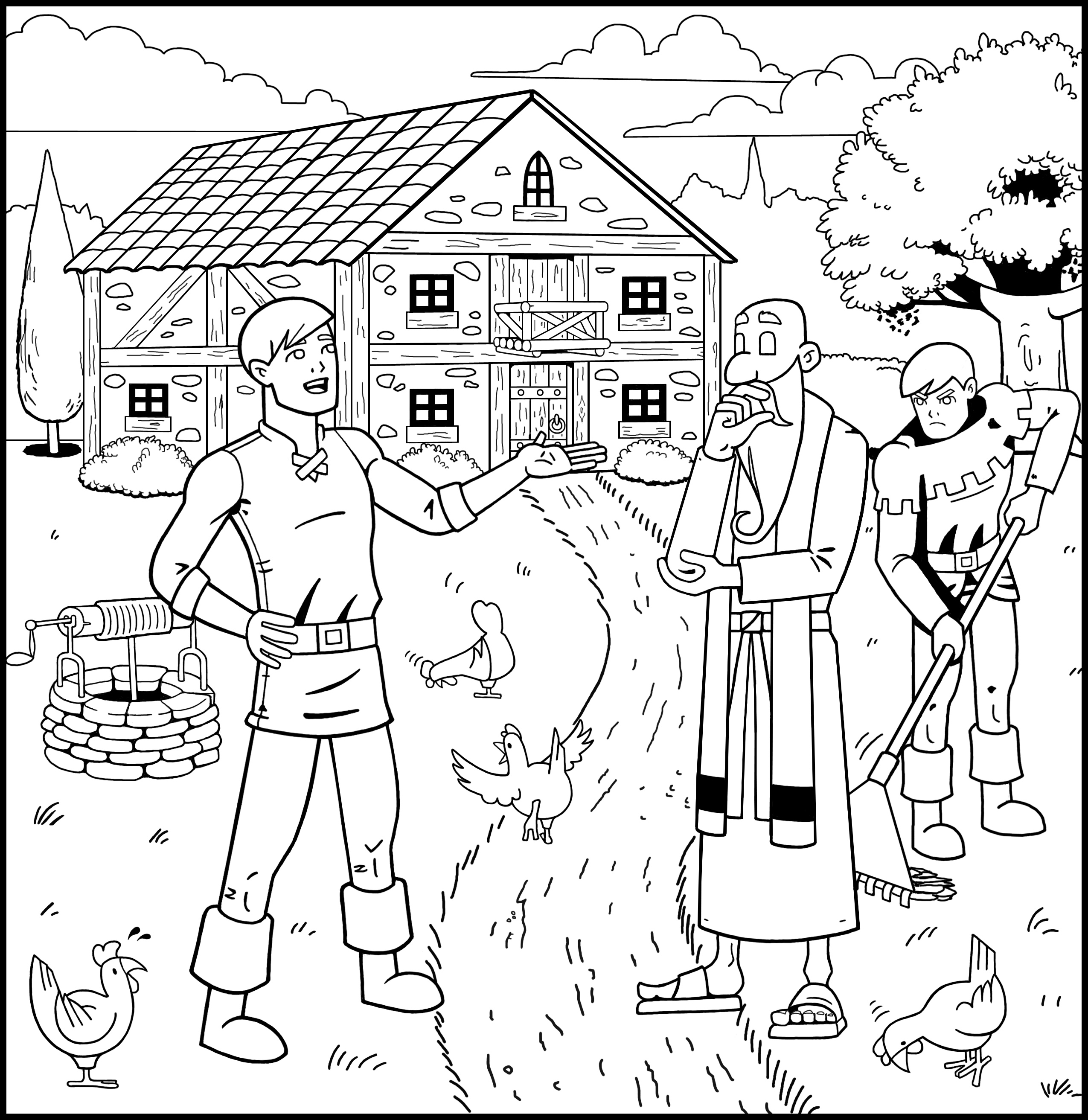 2550x2625 Coloring Book Page 1 And Prodical Son