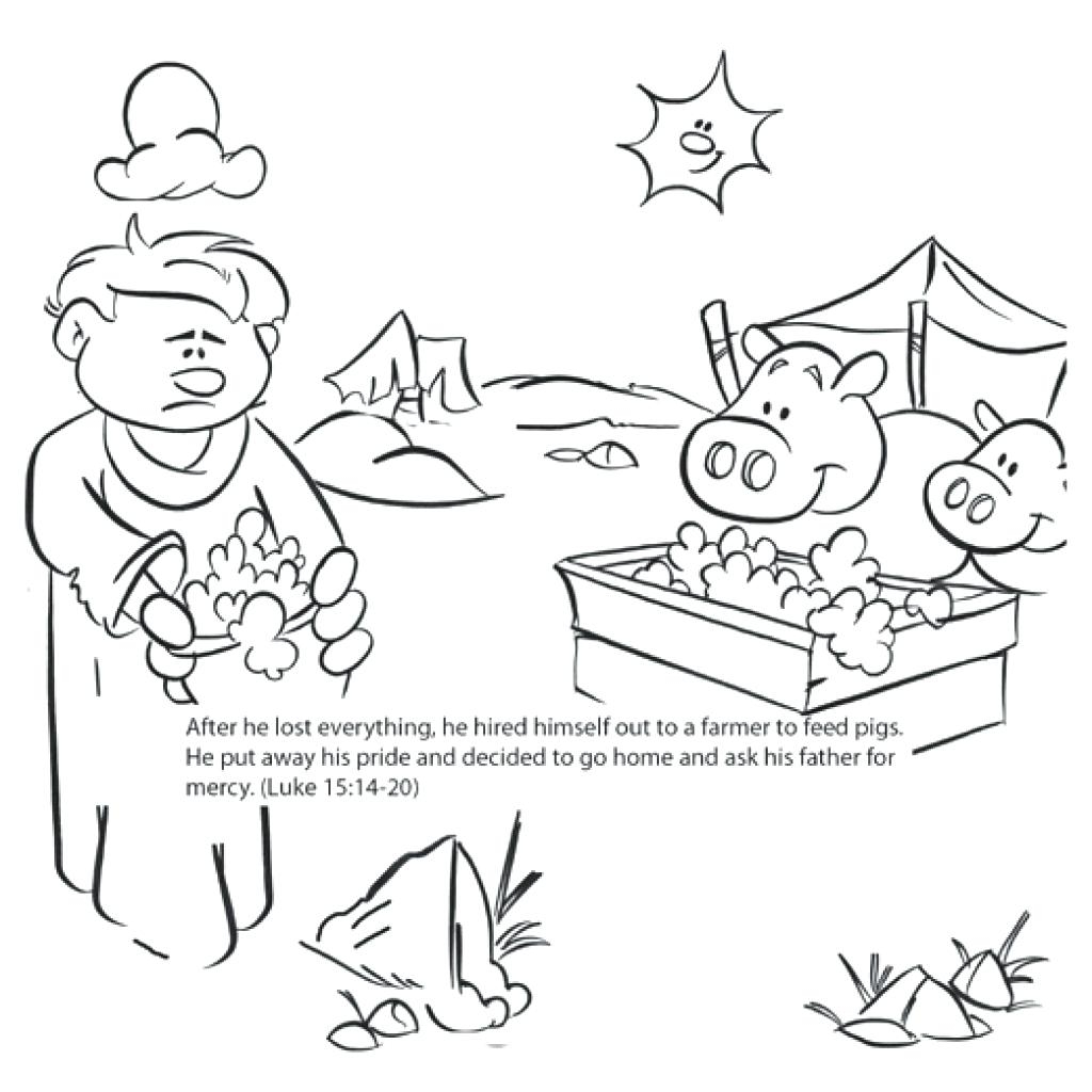 1024x1024 Coloring Prodigal Son Coloring Pages Beautiful Page Pdf Prodigal