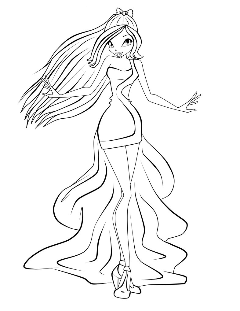 786x1017 Prom Dress Coloring Page Rq Rose Prom Dress Lineart By, Prom