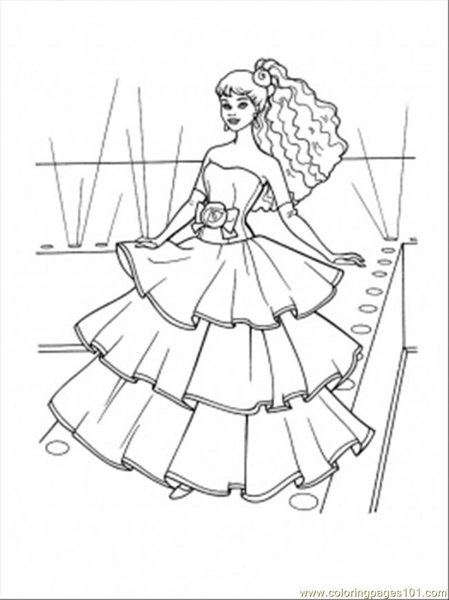 650x868 Coloring Pages Dresses