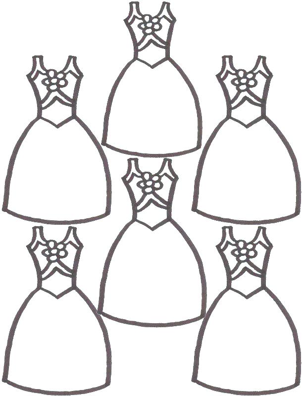 610x800 Fancy Dress Colouring Pages Dresses Coloring Pages Cute Dresses