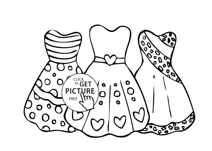 736x525 Coloring Pages Of Dresses Dress Coloring Page Coloring Page Dress