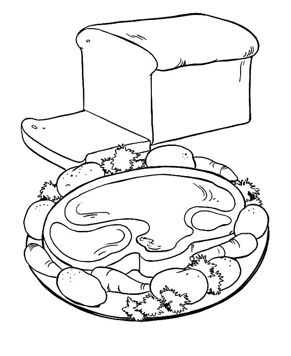 600x734 Meat Coloring Page Leg Of Beef Coloring Page Protein Food Group