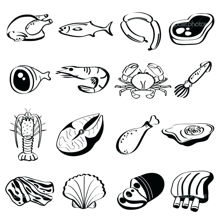 878x878 Meat Coloring Pages Meat Coloring Pages Protein Food Group
