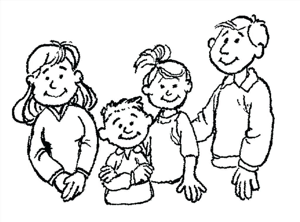 1023x759 Family Coloring Pages Printable Family Coloring Pages Printable