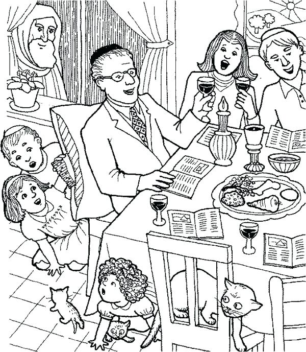 600x689 Family Coloring Pages Celebrating With Whole Families Coloring