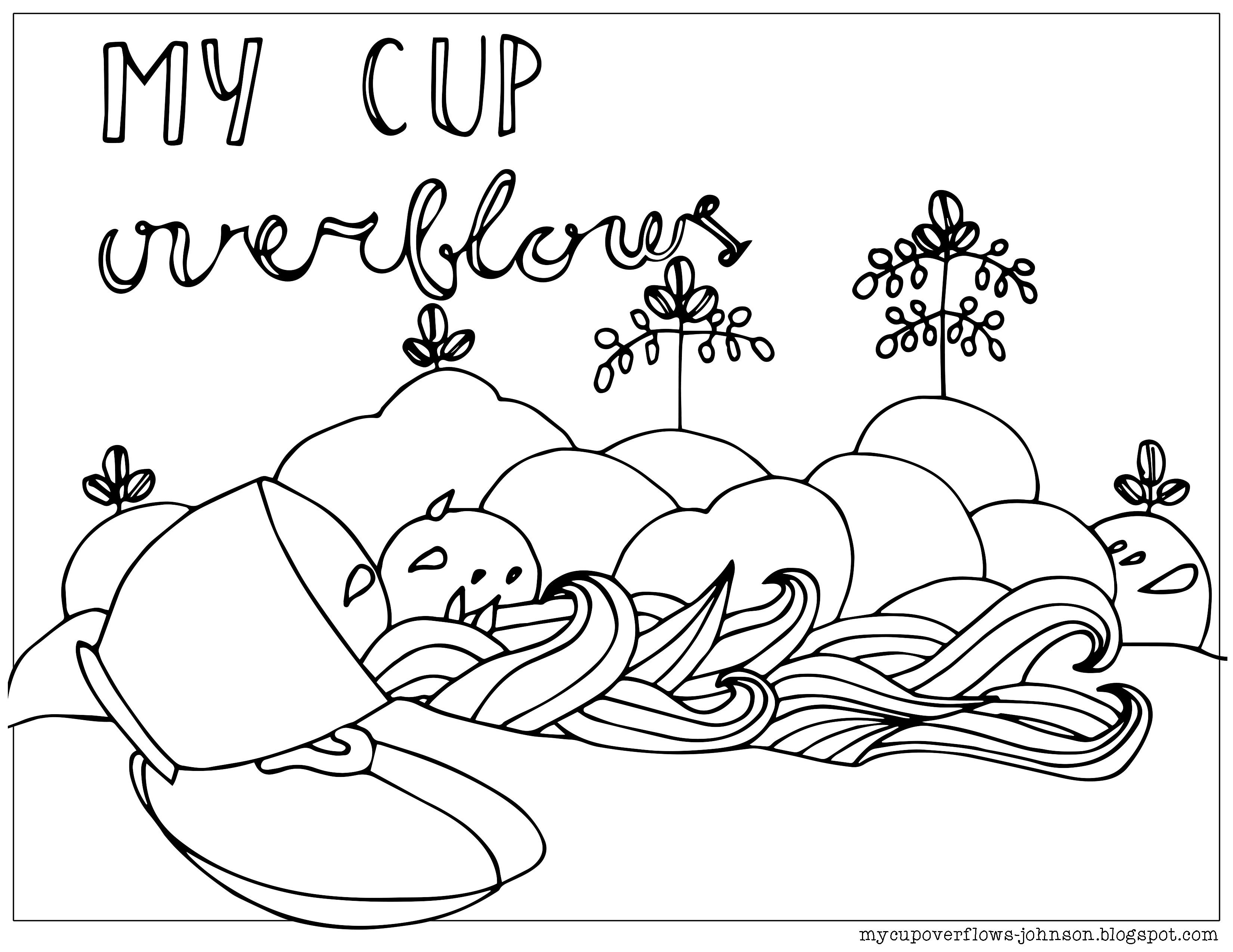 3300x2550 My Cup Overflows Coloring Page