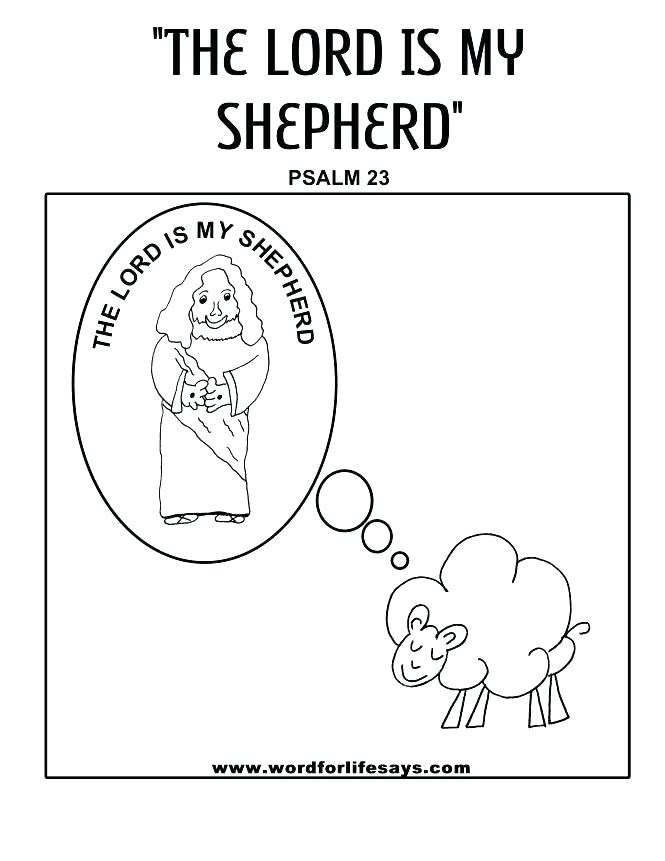 665x861 Coloring Psalm 23 Coloring Pages