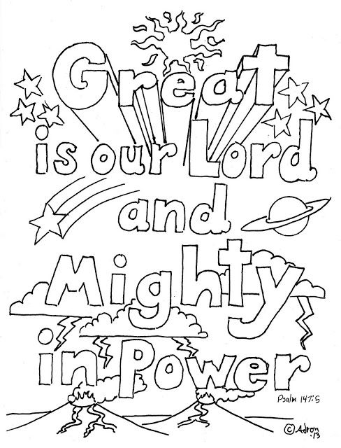 488x640 Coloring Pages For Kids By Mr. Adron Great Is Our Lord, Psalm 147