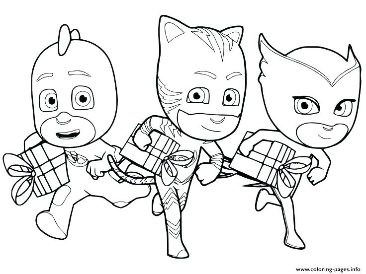 736x552 Pj Mask Coloring Pages And Mask Coloring Pages Masks Blank Pj