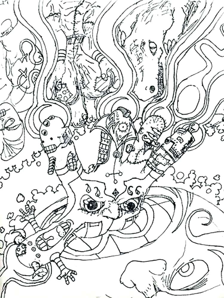 750x1000 Psychedelic Coloring Book And Coloring Pages Psychedelic Coloring