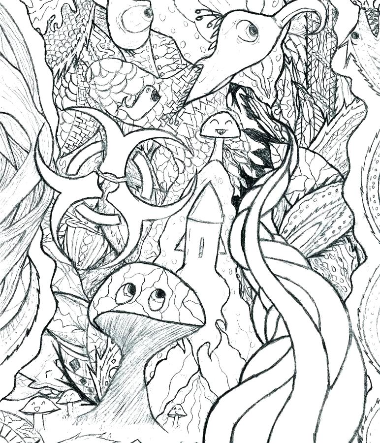 772x900 Psychedelic Coloring Pages Crazy Psychedelic Colouring Pages