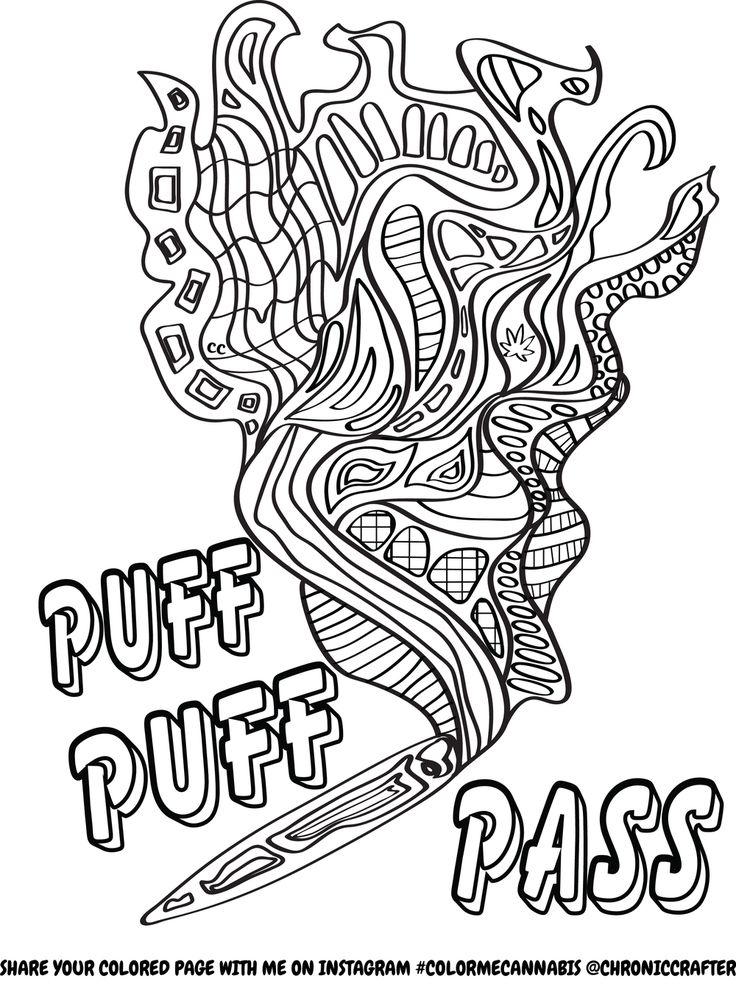 736x981 Psychedelic Weed Coloring Pages Preschool To Pretty Page Print