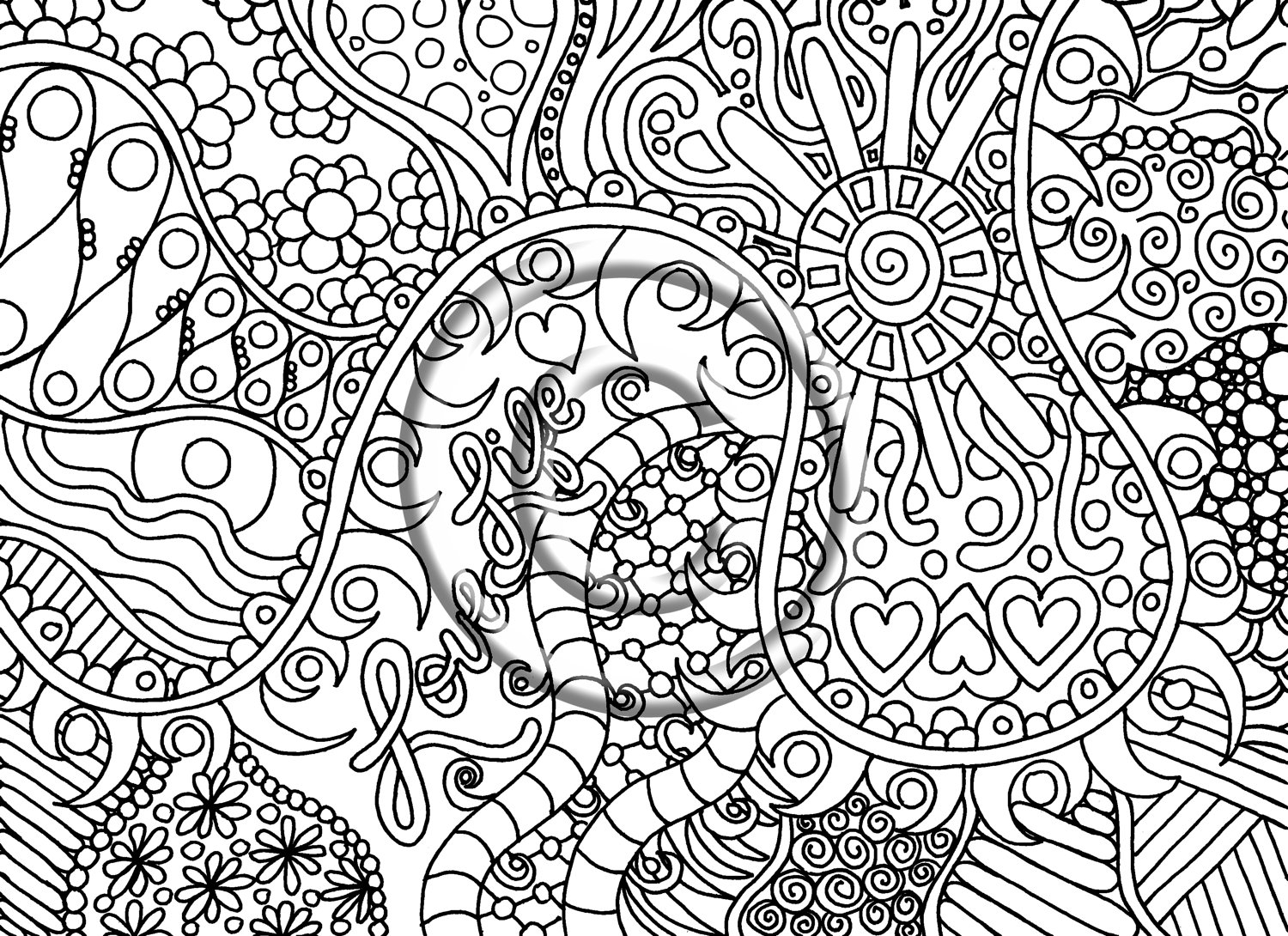 1500x1090 Free Printable Psychedelic Coloring Pages Printable Coloring Page