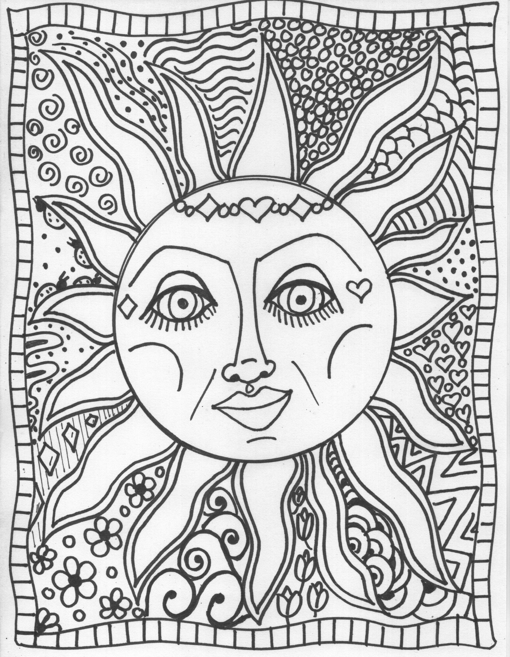 1700x2190 New Psychedelic Drawing To Coloring Pages Psychedelic Peace