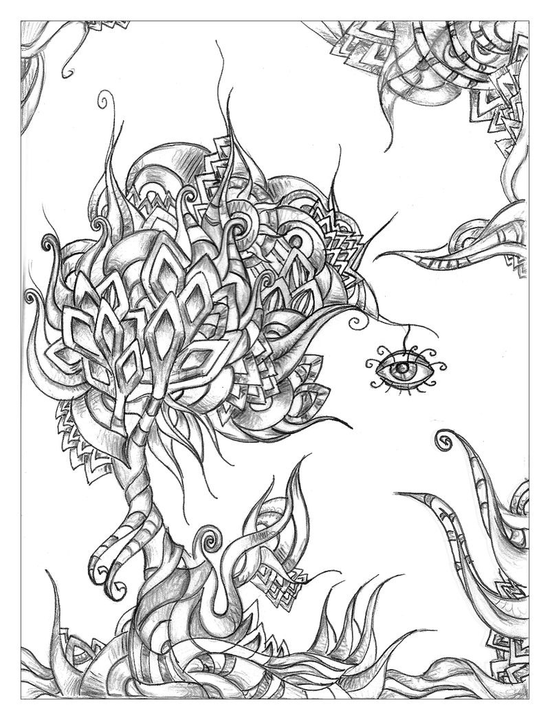 800x1047 Psychedelic Drawing To Coloring Pages Mandala Coloring Page New