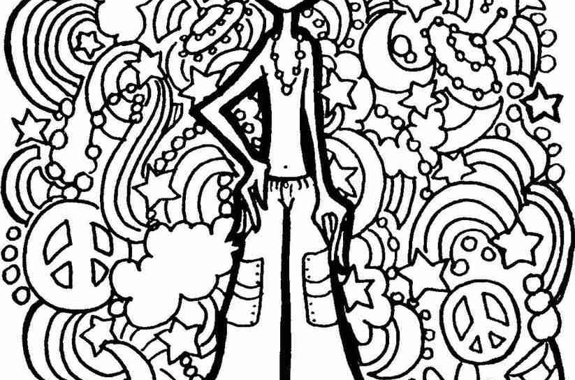 823x544 Complimentary Psychedelic Coloring Pages Elephant Sun Print Trippy