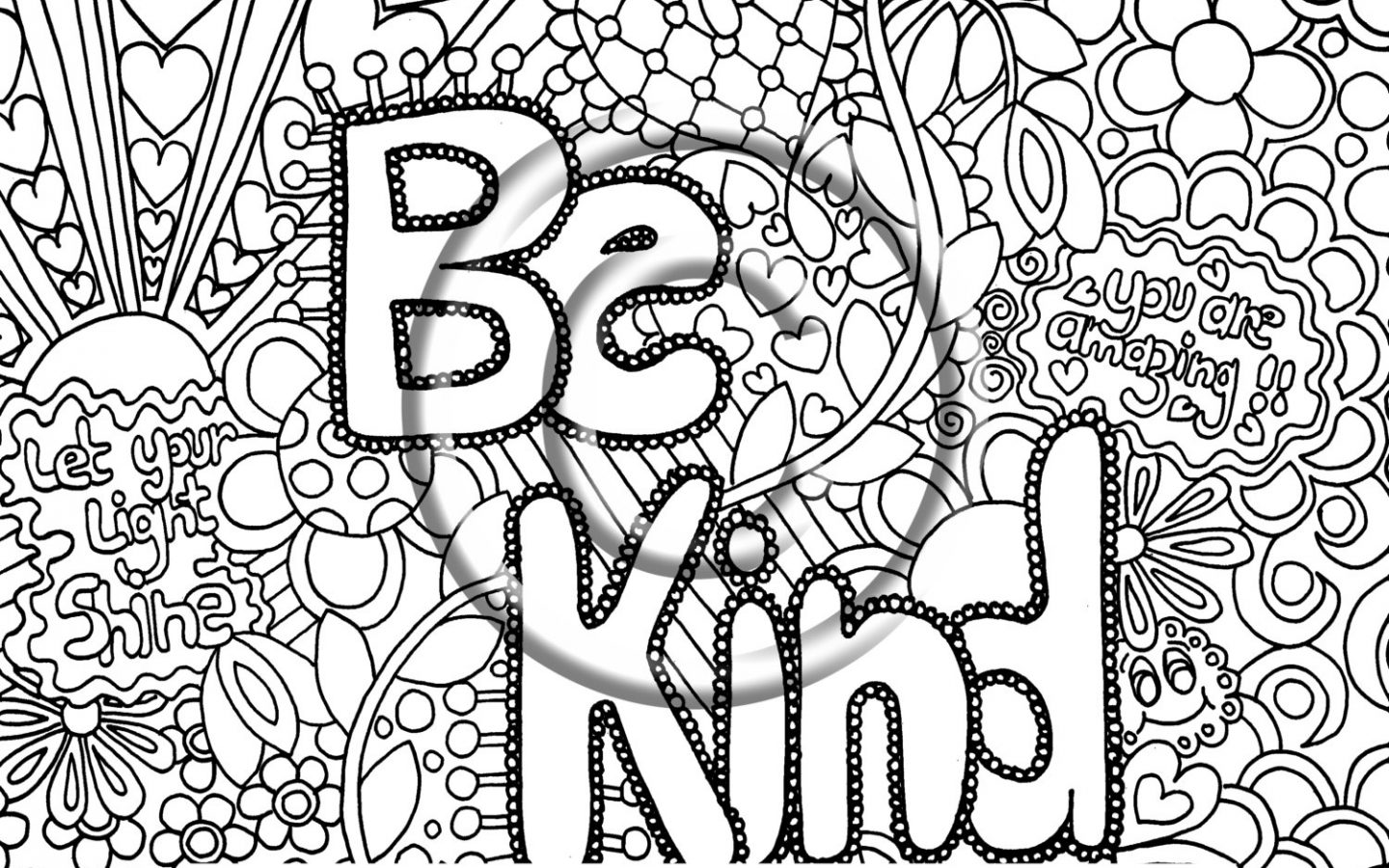 1440x900 Free Coloring Page Psychedelic Another Strange Of Pages