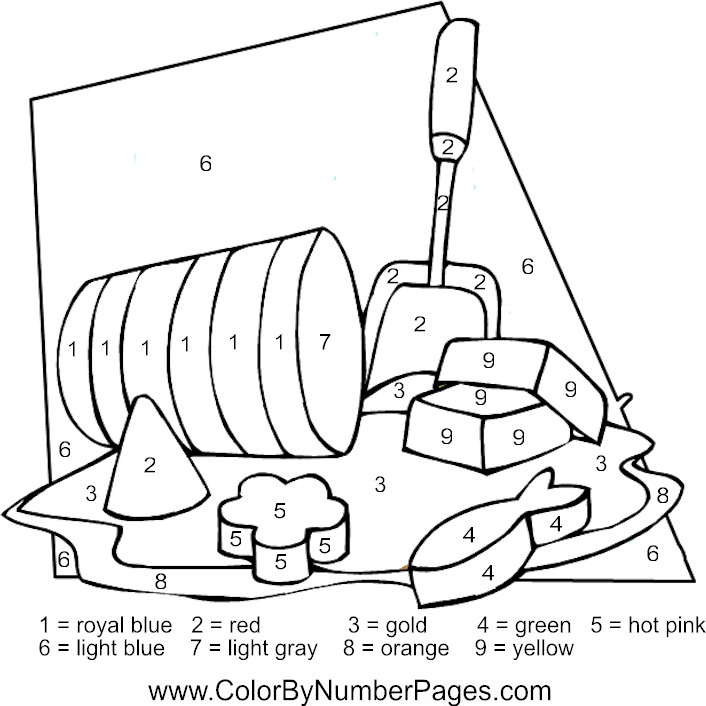 706x706 Color By Number Coloring Pages
