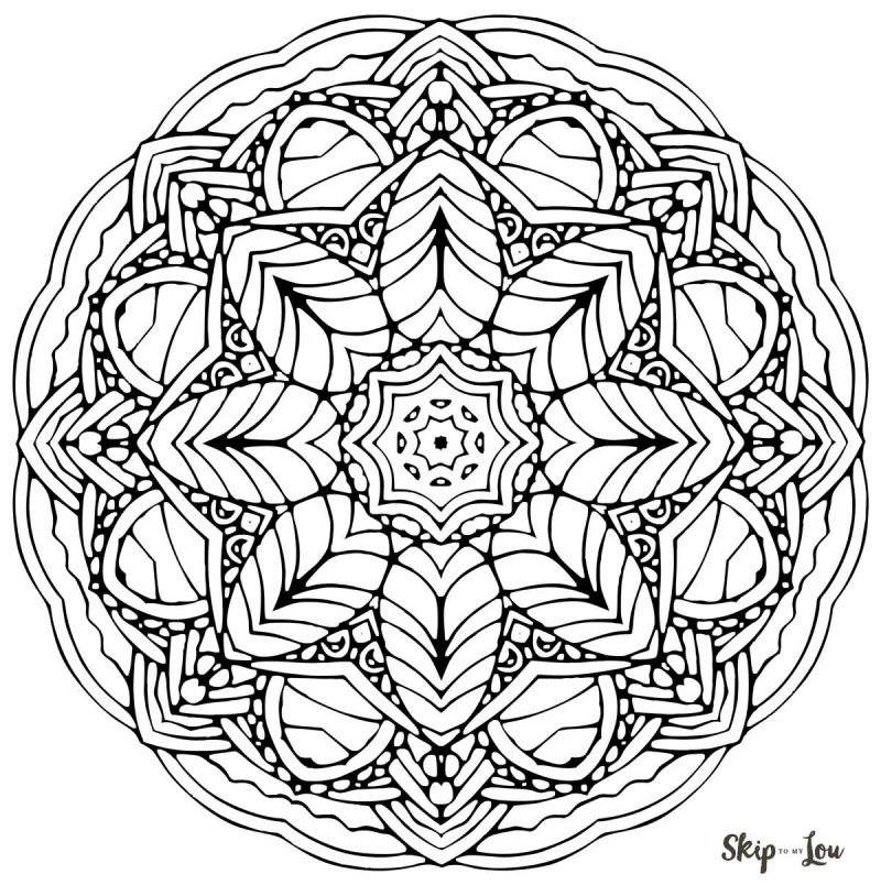 800x804 Color Your Stress Away With Mandala Coloring Pages Skip To My Lou