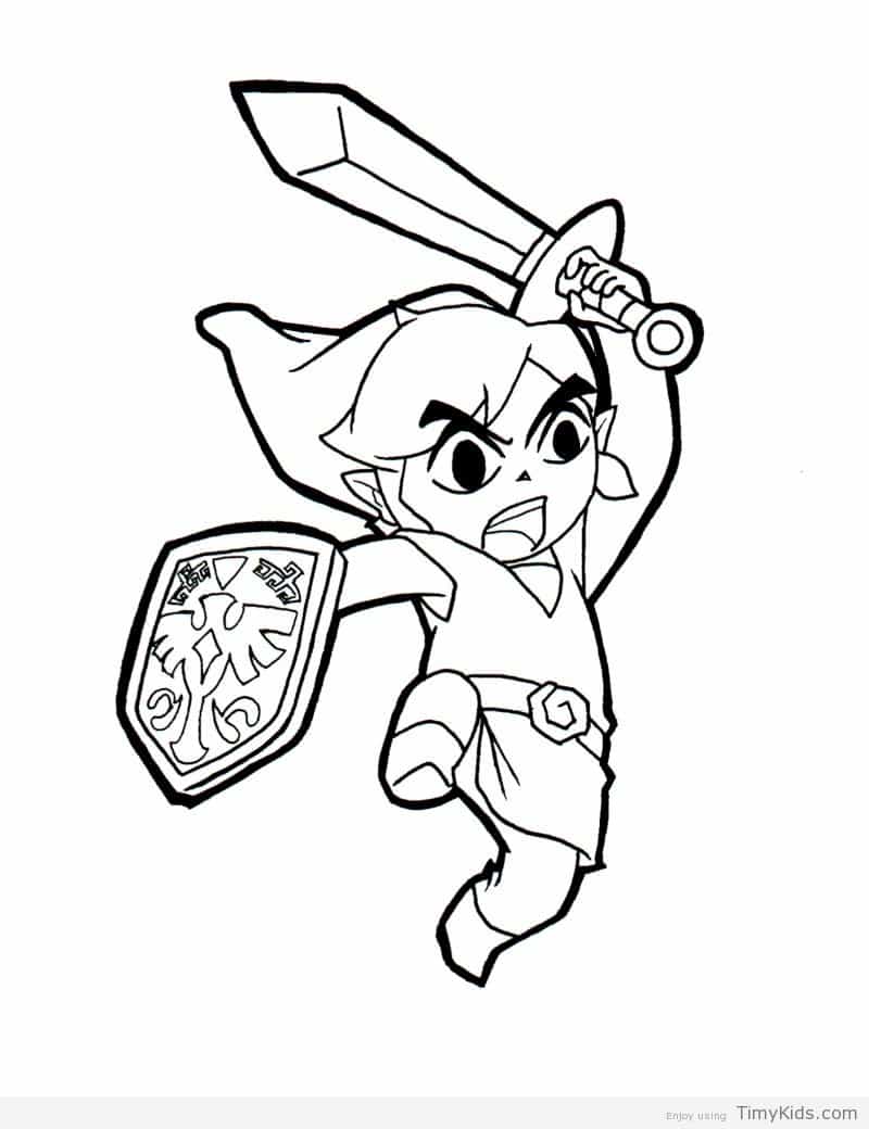 800x1040 Link Coloring Pages