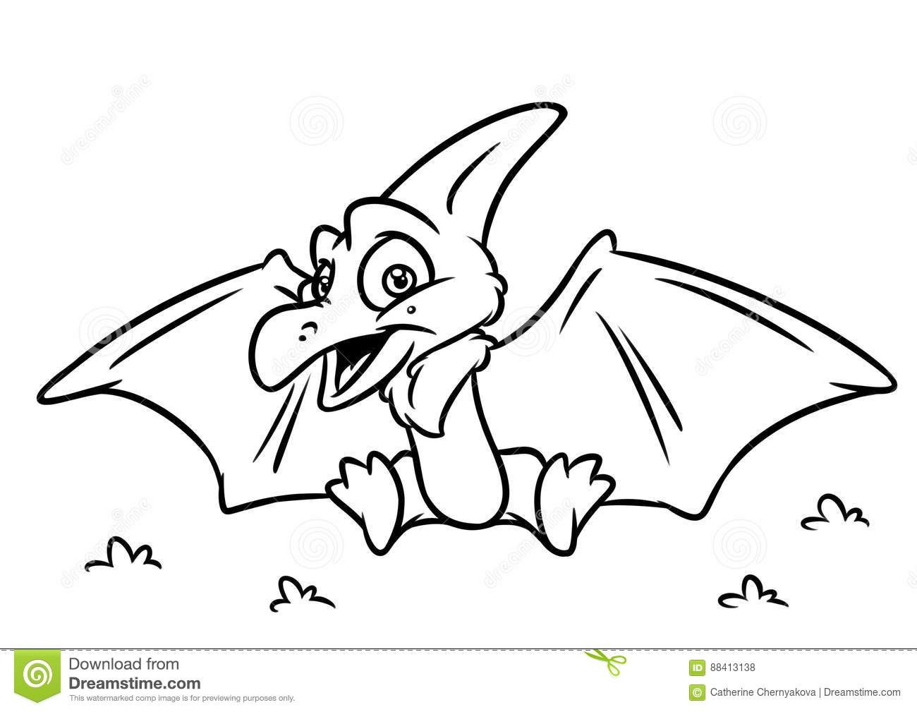 1300x1009 Pteranodon Coloring Pages Funycoloring Endear Pterodactyl