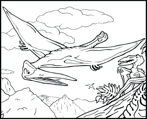 620x502 Pterodactyl Coloring Pages Pterodactyl Coloring Page Flying