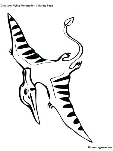 375x500 Pterodactyl Coloring Pages