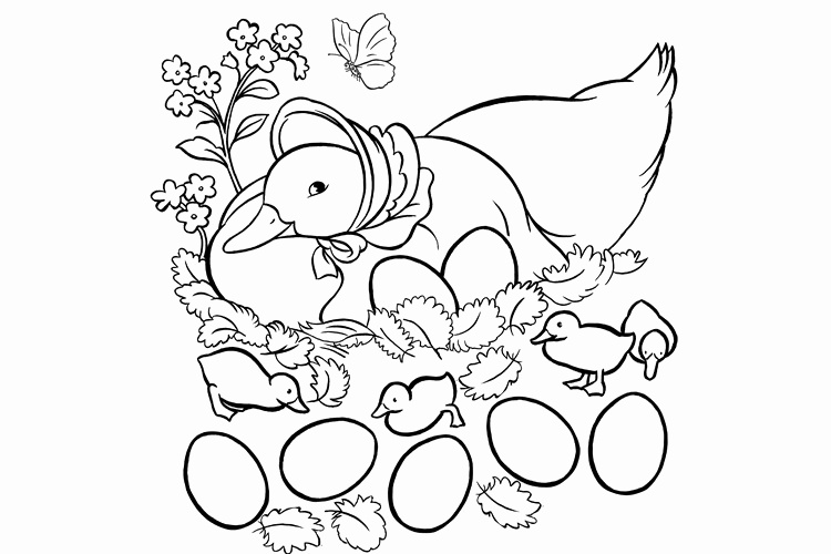 750x500 Duck Coloring Pages Unique Peter Rabbit And Jemima Puddle Duck