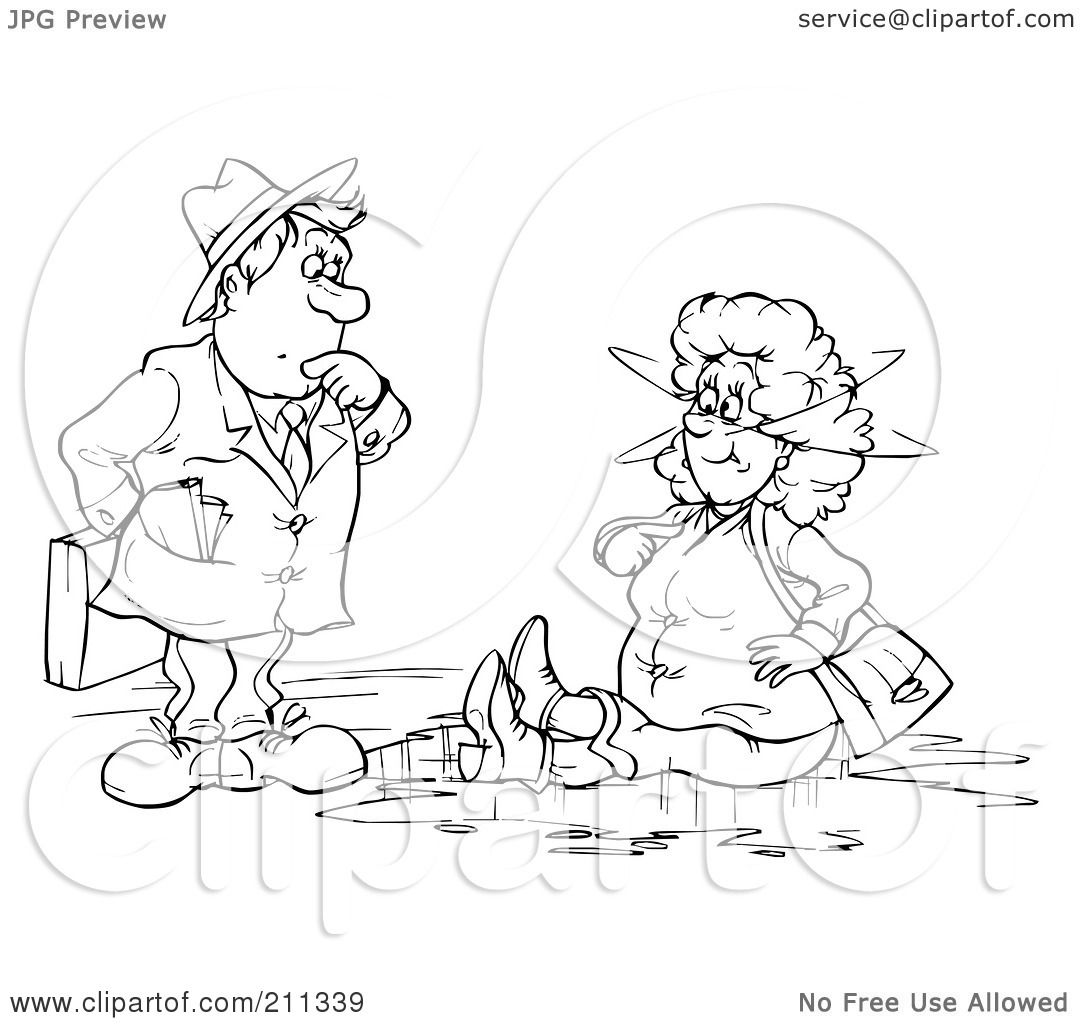1080x1024 Royalty Free (Rf) Clipart Illustration Of A Coloring Page Outline