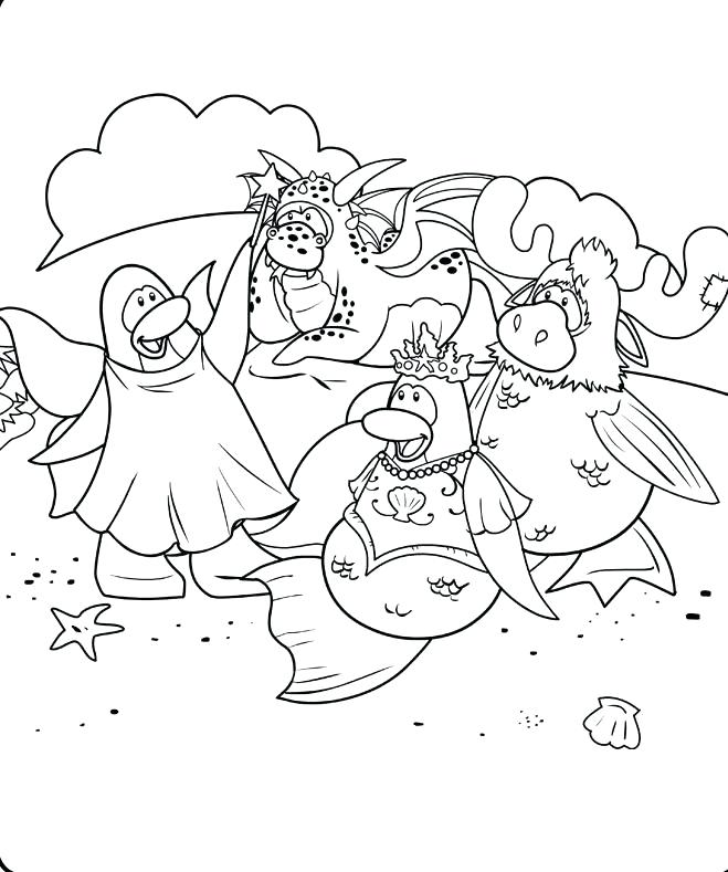 659x789 Club Penguin Puffles Coloring Pages Best Club Penguin Coloring