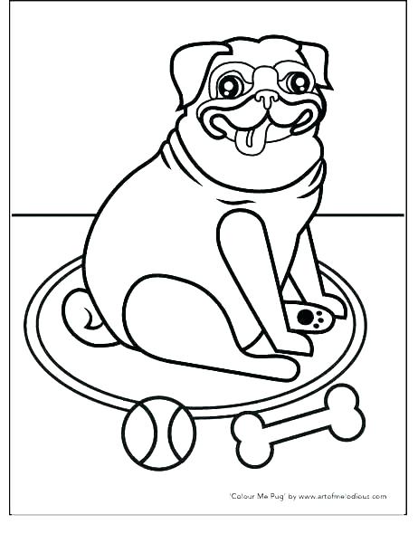 462x600 Pug Coloring Pages