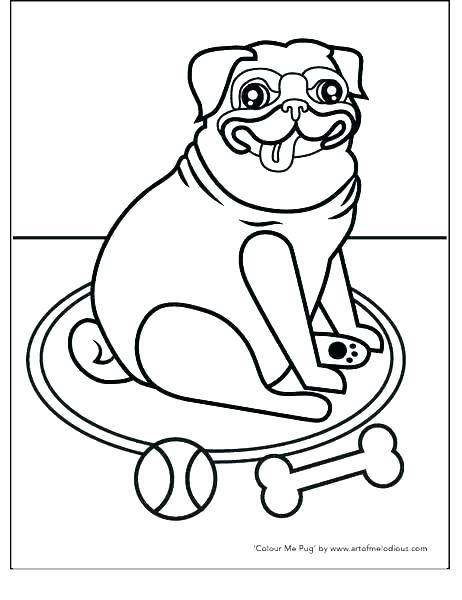 462x600 Colouring Page Puppy Pug Coloring Pages Pug Coloring Pages Pug