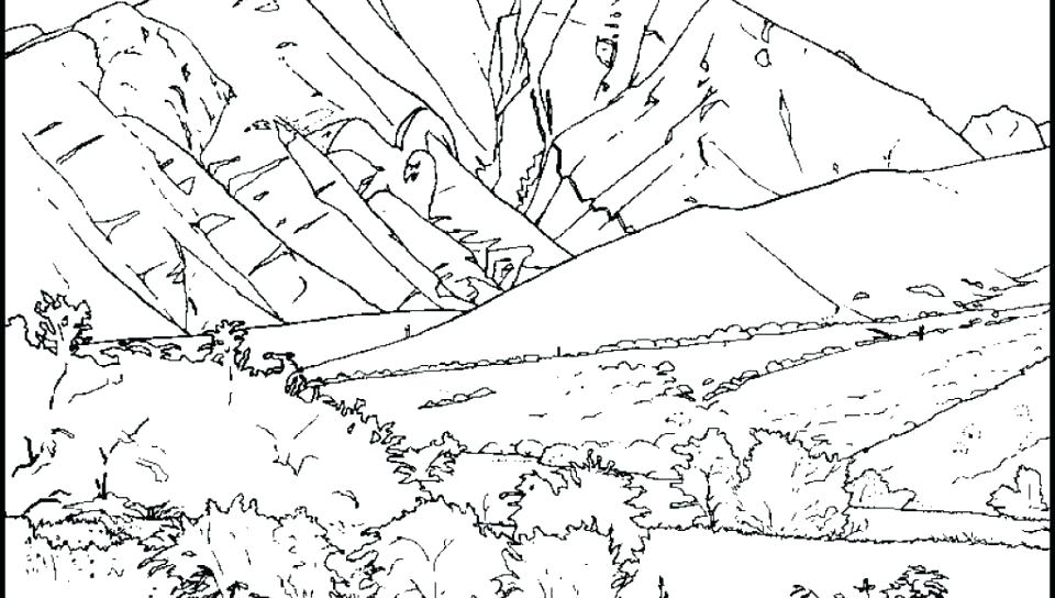 960x544 Mountain Lion Coloring Page Mountain Coloring Page Mountain Lion