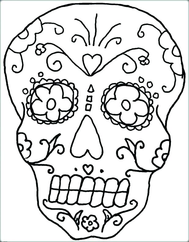 618x793 Sugar Skull Printable Pumpkin Pattern Sugar Skull Coloring