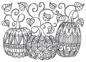 Pumpkin Coloring Pages For Adults
