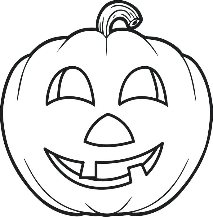687x700 Preschool Pumpkin Coloring Pages Professional