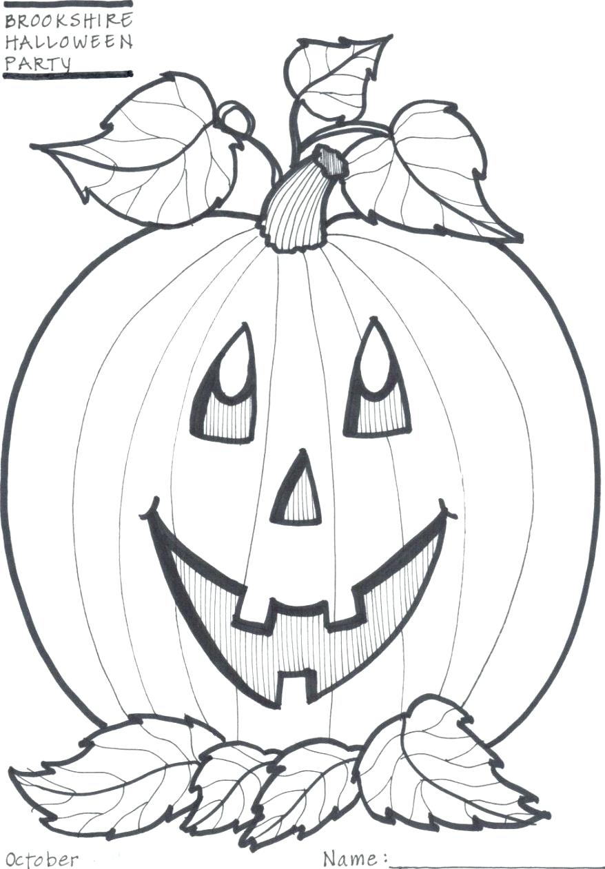 Pumpkin Face Coloring Pages