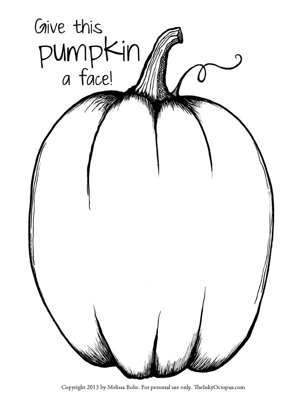 618x800 Printable Pumpkin Coloring Page From Click