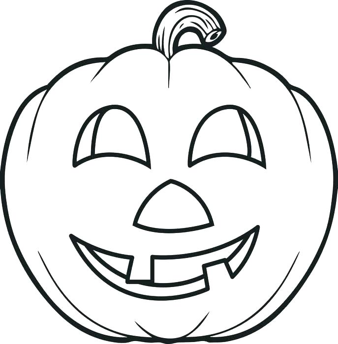 687x700 Scary Pumpkin Coloring Pages Scary Coloring Pages Free Printable
