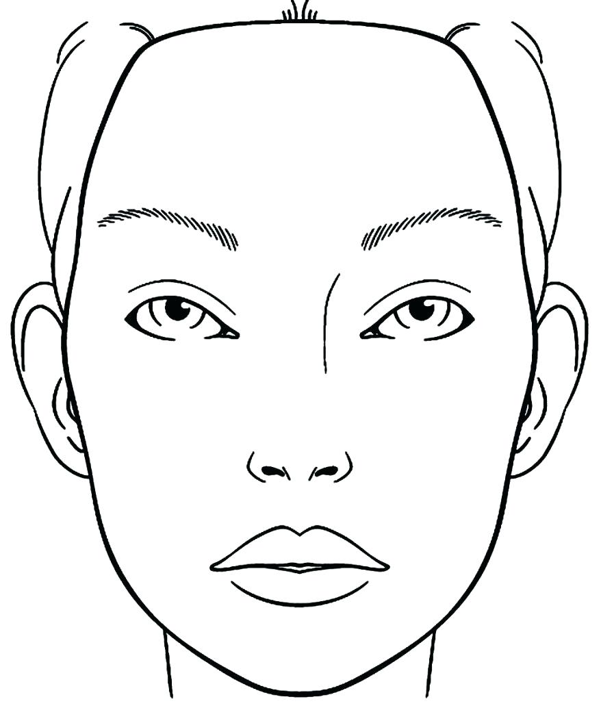 878x1034 Coloring Pages Faces Large Pumpkin Page Blank Face Chart Sketch