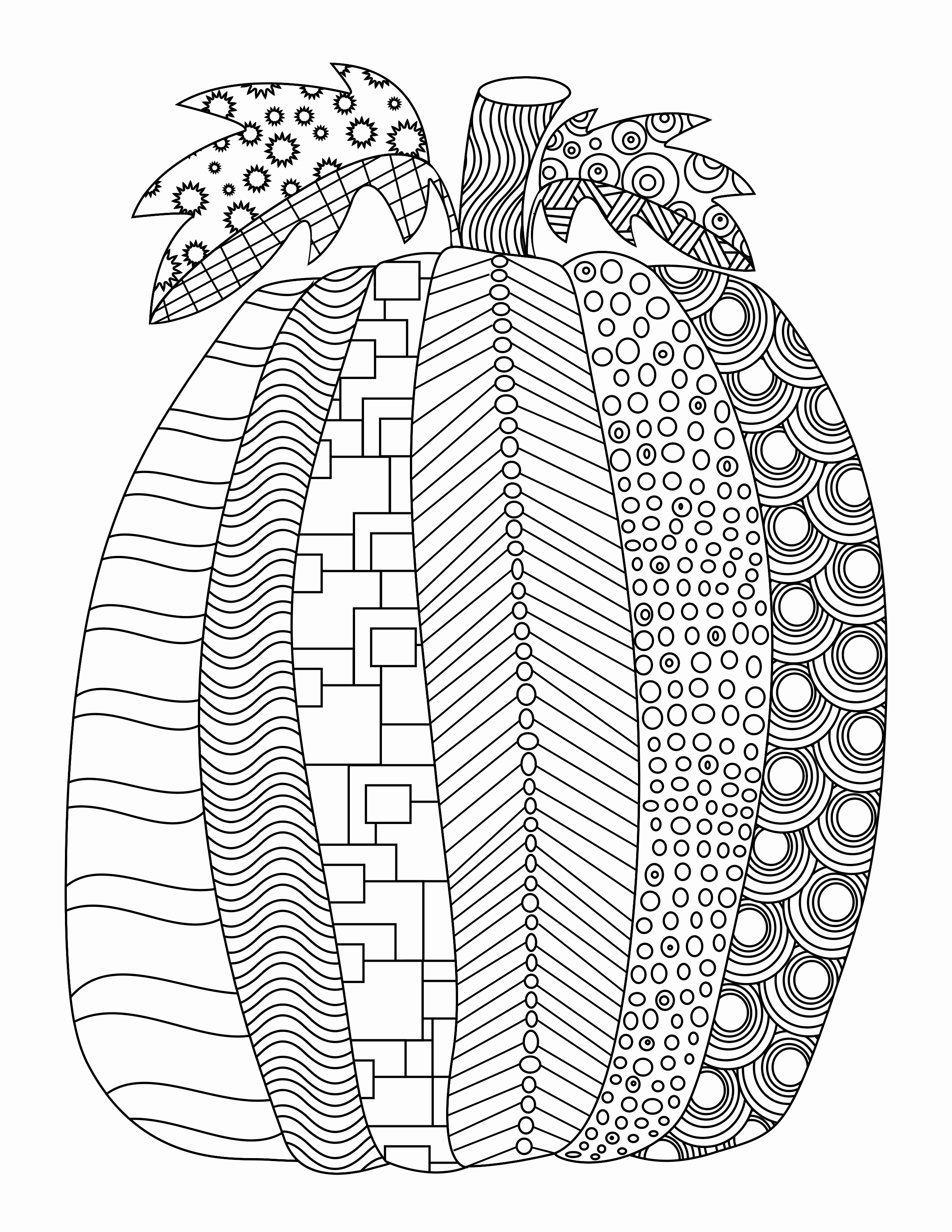 Pumpkin Fall Coloring Pages